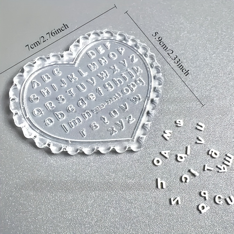 Resin Art Alphabet - 1pc Self-Made Nail Art Letter Mold,