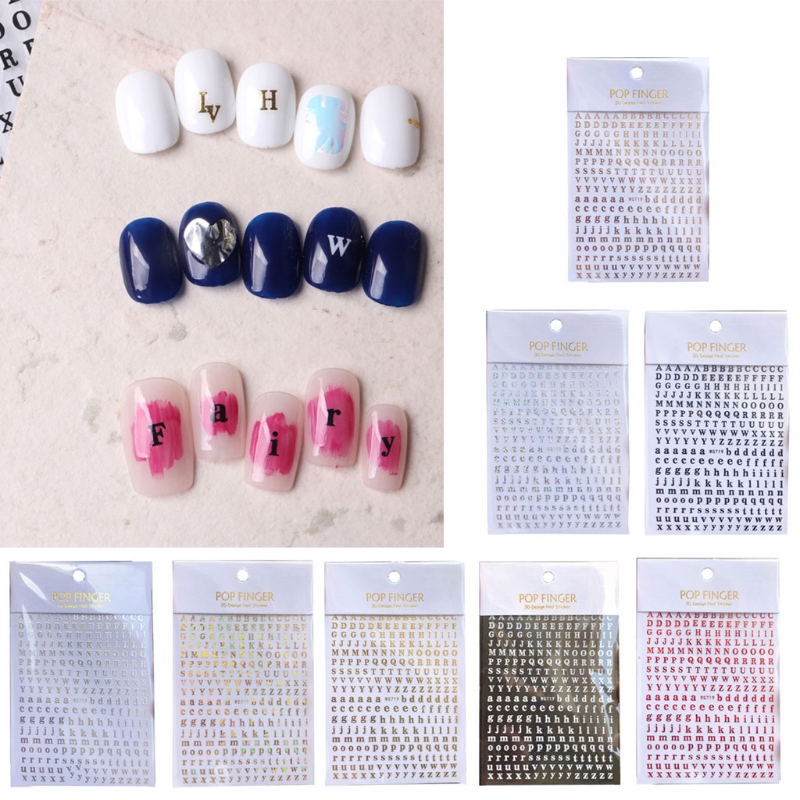 1PCS New English Alphabet Nail - Resin Art Alphabet recension och pris