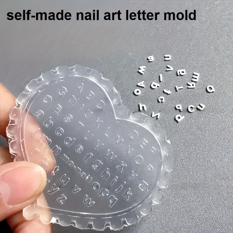 1pc Self-Made Nail Art Letter  - Resin Art Alphabet recension och pris