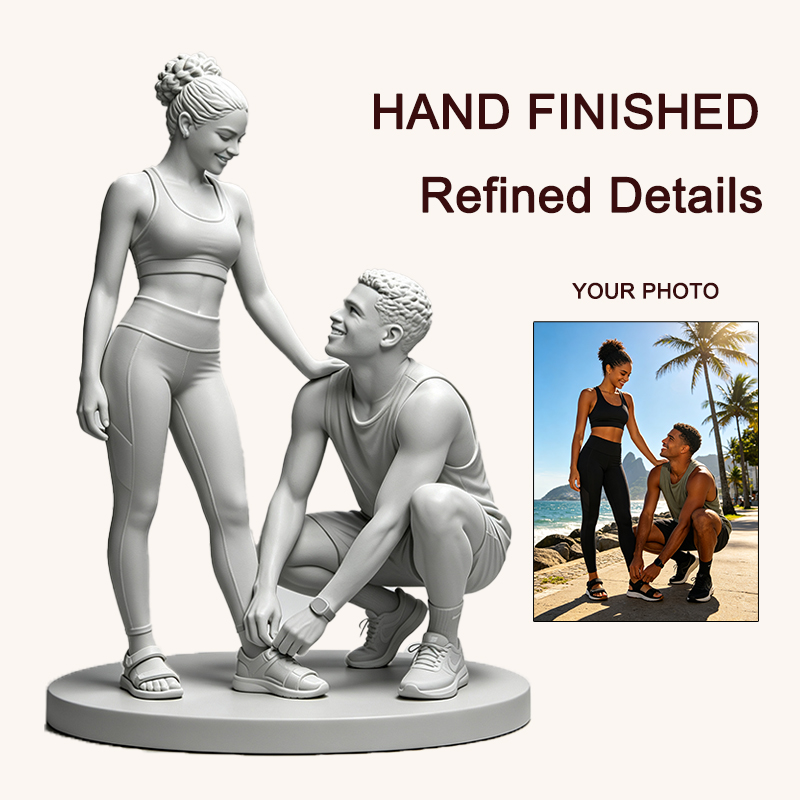 Custom 3D Printed Couple Figur - Resin Art Wedding Gift recension och pris