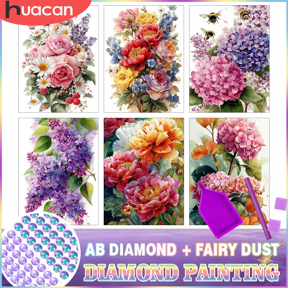 HUACAN Diamond Painting Kit Fl - Resin Art Rose recension och pris