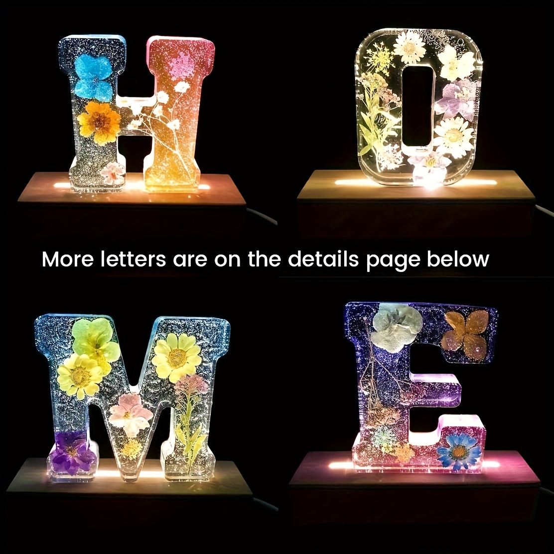 7-Inch Large Letter Resin Mold - Resin Art Alphabet recension och pris