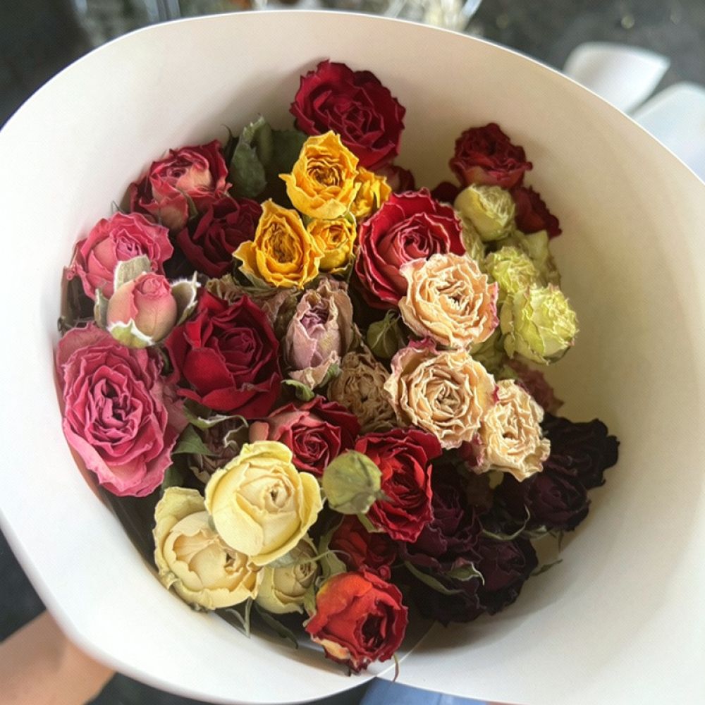 Natural Dried Rose Flower Bouq - Resin Art Rose recension och pris